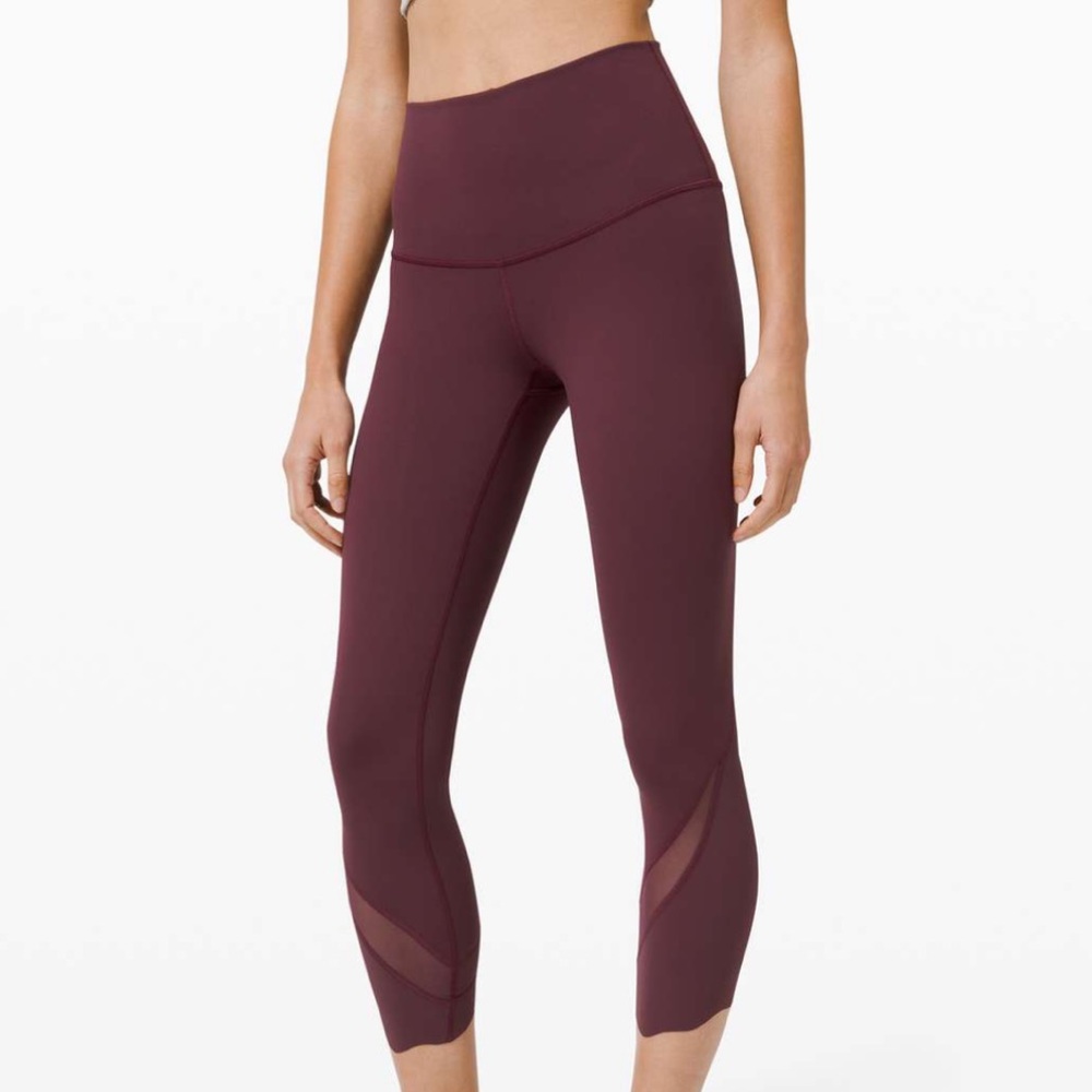 Lululemon Special Edition Wunder Under Crop High-Rise *Roll Down Scallop 23"